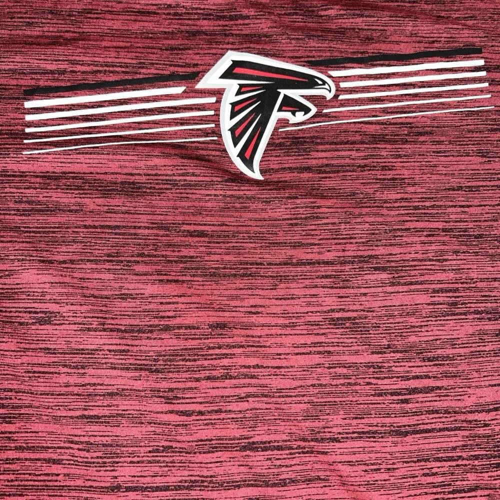 Nike Atlanta Falcons Shirt Sz Large Red Football‎ Short Sleeve Dri Fit On Field